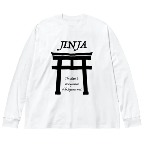 JINJA（黒） Big Long Sleeve T-Shirt