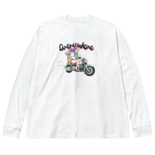 【girl】biker2 Big Long Sleeve T-Shirt