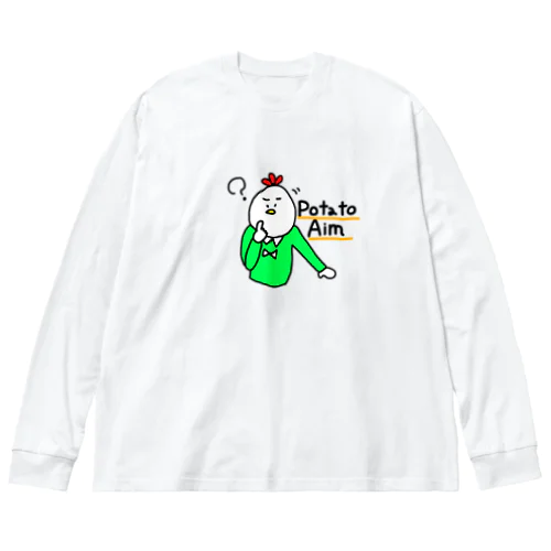 じゃがいもとり天 ビッグシルエットロングスリーブTシャツ