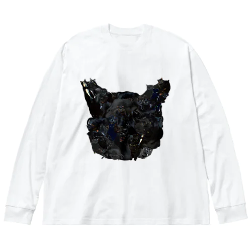 黒猫が集まった黒猫 Big Long Sleeve T-Shirt