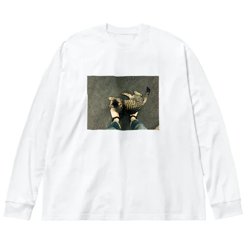 乗る猫 Big Long Sleeve T-Shirt