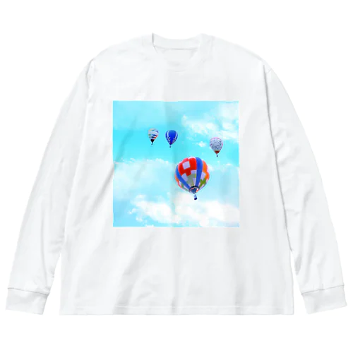 空へ　　気球に乗って Big Long Sleeve T-Shirt