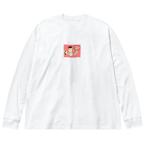 N.Y.G.W.R.E.Pスティーブ君 ビッグシルエットロングスリーブTシャツ