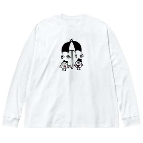 ひよひよ相合傘 Big Long Sleeve T-Shirt