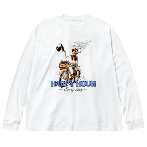 "HAPPY HOUR"(clr) #1 Big Long Sleeve T-Shirt