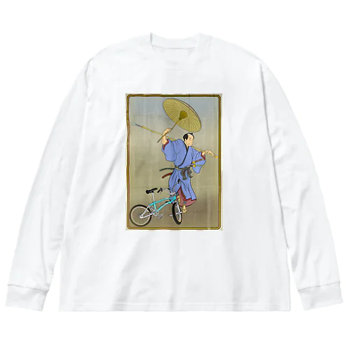 "bmx samurai" #1 ビッグシルエットロングスリーブTシャツ