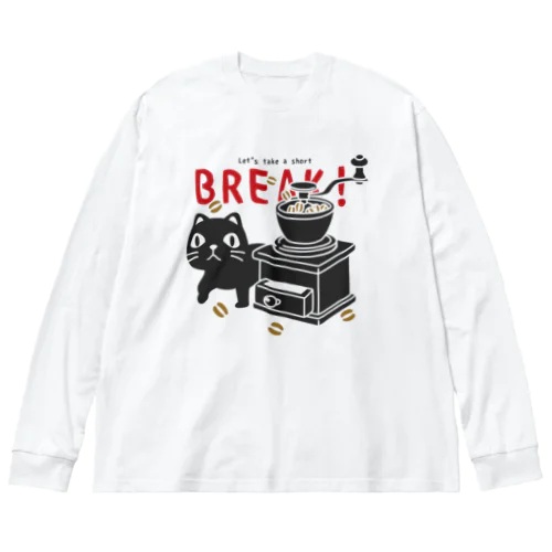 やみねこのコーヒー*A Big Long Sleeve T-Shirt