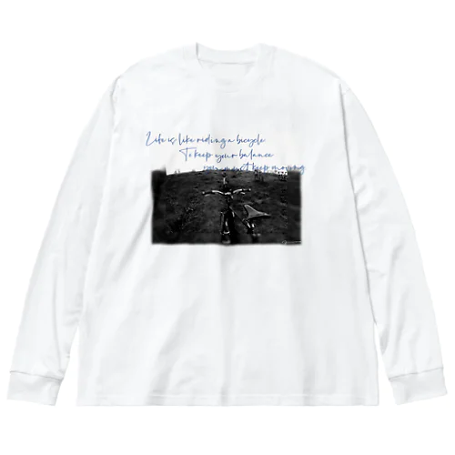 自転車 ビッグシルエットロングスリーブTシャツ