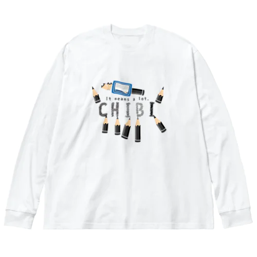 CT156　ちびた鉛筆*A Big Long Sleeve T-Shirt