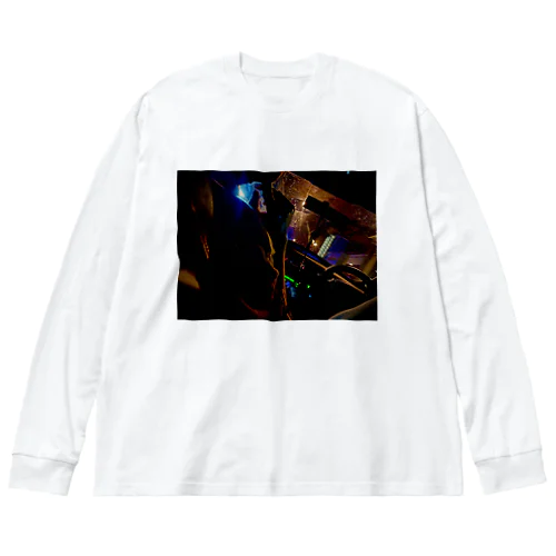 Night drive ビッグシルエットロングスリーブTシャツ