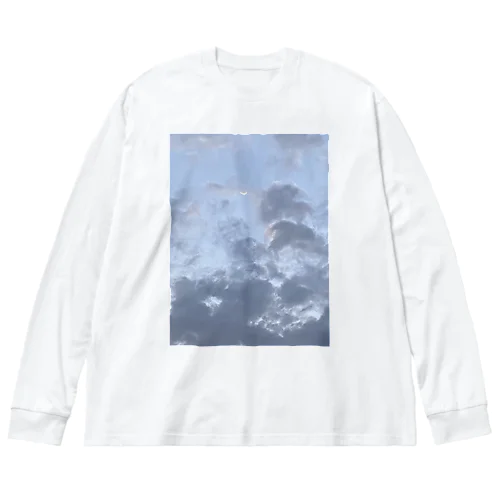 雲と月 ビッグシルエットロングスリーブTシャツ