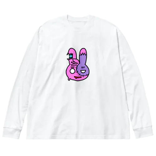 ZONJIE/PINK ビッグシルエットロングスリーブTシャツ