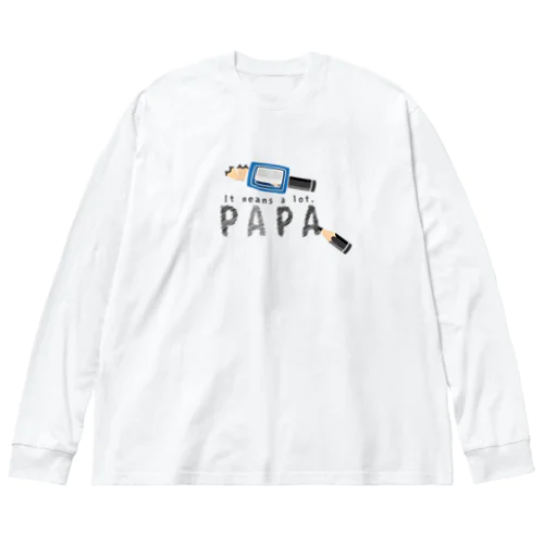 ちびた鉛筆 PAPA*C ビッグシルエットロングスリーブTシャツ