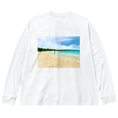 beautiful sea 루즈핏 롱 슬리브 티셔츠