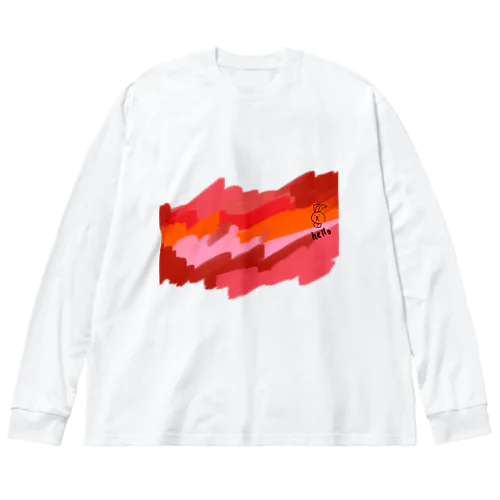 赤の衝撃 by kids Big Long Sleeve T-Shirt