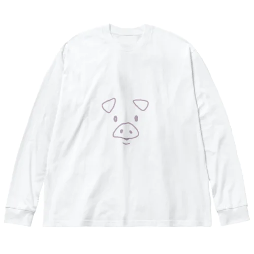 子ブタのCoton ビッグシルエットロングスリーブTシャツ