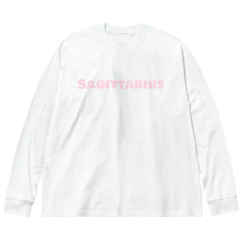 Sagittarius 射手座💘ピンク ビッグシルエットロングスリーブTシャツ