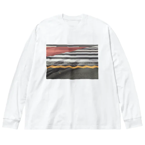 横断歩道のグラフィック Big Long Sleeve T-Shirt