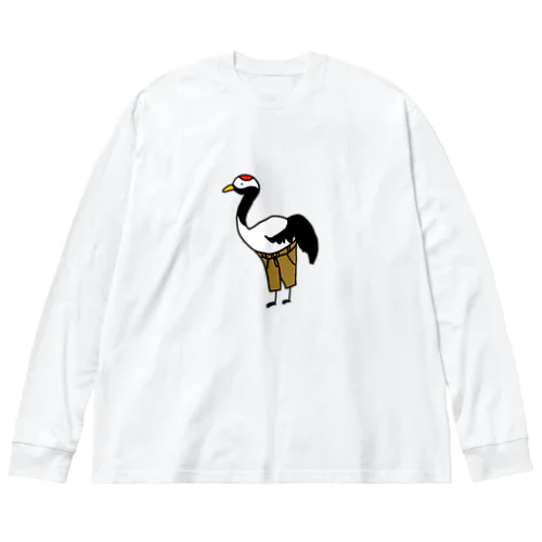 つんつるてん鶴 Big Long Sleeve T-Shirt