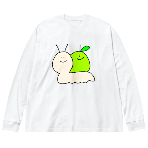 🐌カタツムりんご🍏 ビッグシルエットロングスリーブTシャツ