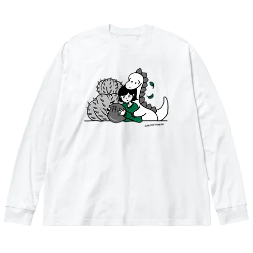 green Big Long Sleeve T-Shirt