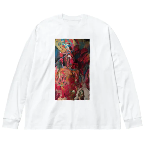 欲望というテーマの絵です🖼 ビッグシルエットロングスリーブTシャツ