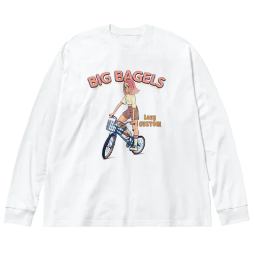 "big bagels" ビッグシルエットロングスリーブTシャツ