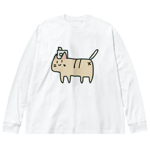 カメラ猫 ビッグシルエットロングスリーブTシャツ