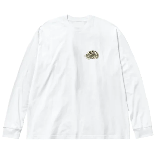 リクガメ　ヒョウモンガメ（ワンポイント） Big Long Sleeve T-Shirt