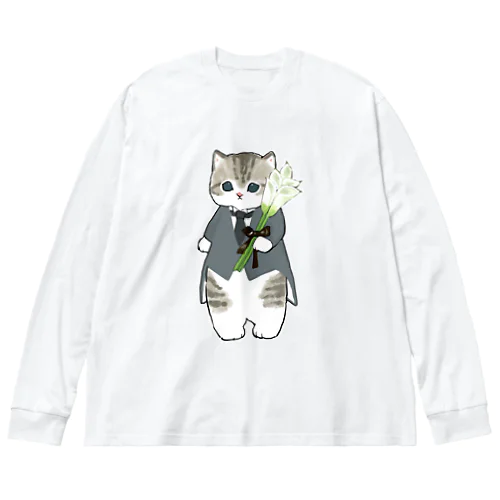 花婿にゃん ビッグシルエットロングスリーブTシャツ