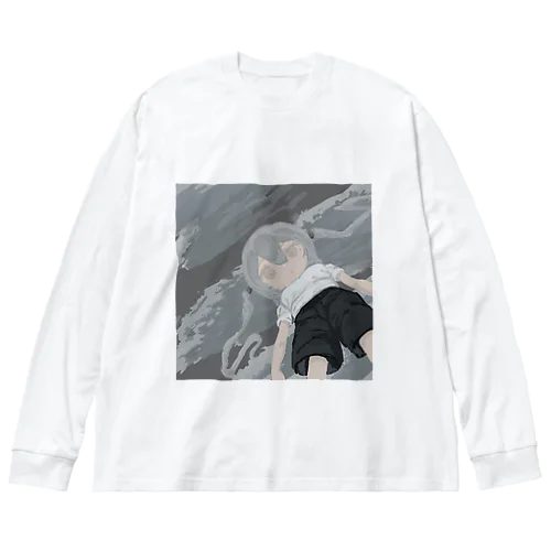 ミクちゃんの空 Big Long Sleeve T-Shirt