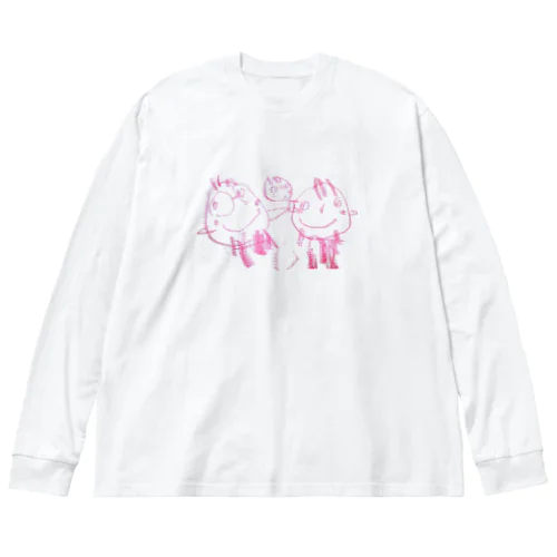 仲良し家族 Big Long Sleeve T-Shirt