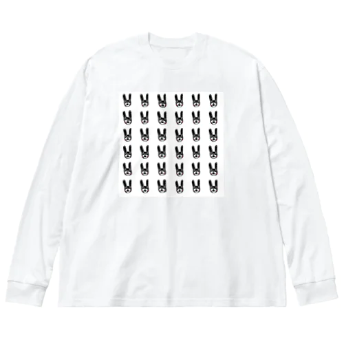 大柄　連続癖うさぎ Big Long Sleeve T-Shirt