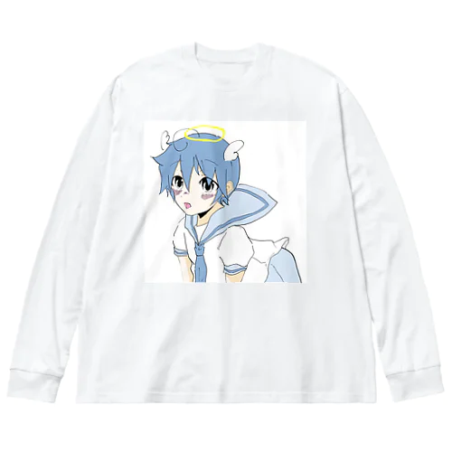 メソメソ天使くん ビッグシルエットロングスリーブTシャツ