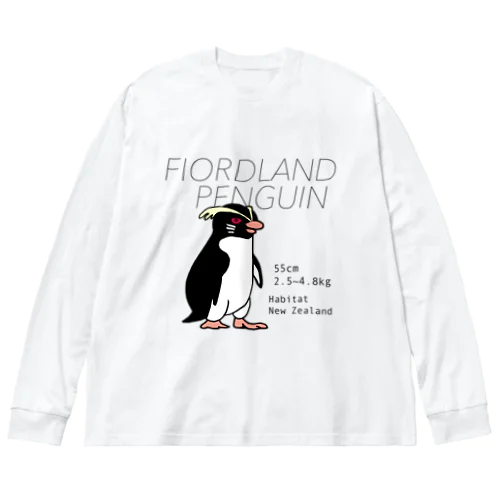 フィヨルドランドペンギン Big Long Sleeve T-Shirt