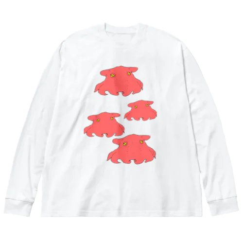 メンダコゆらゆらリアルTシャツ Big Long Sleeve T-Shirt