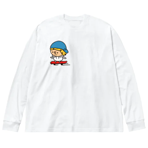 スケボーつぶっち ビッグシルエットロングスリーブTシャツ