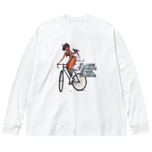 "FLAME TONGUE STEEL WORKS" Big Long Sleeve T-Shirt