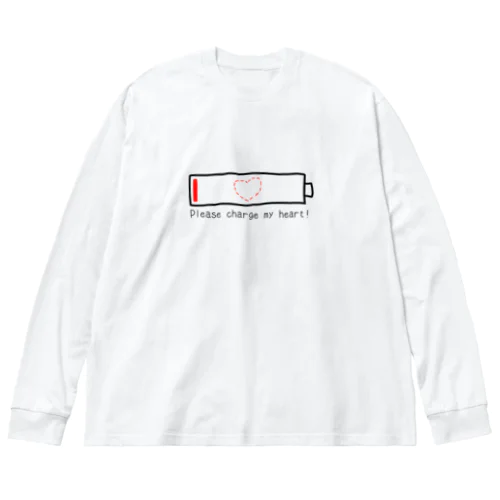 Please my charge heart! ver2 ビッグシルエットロングスリーブTシャツ