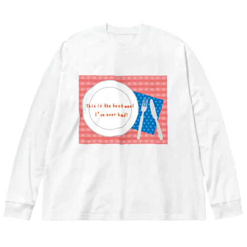 TABLE-PINK ビッグシルエットロングスリーブTシャツ