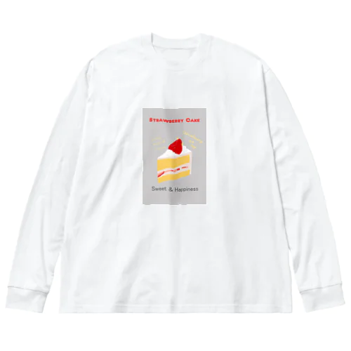 ストロベリーケーキ ビッグシルエットロングスリーブTシャツ