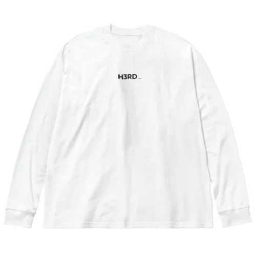 backプリント　ロンT ビッグシルエットロングスリーブTシャツ