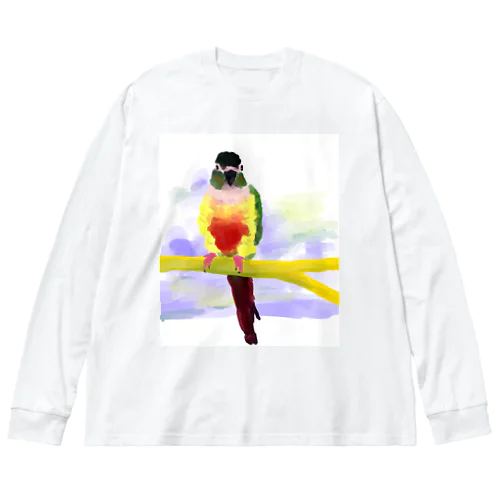 ウロコインコと止まり木 Big Long Sleeve T-Shirt