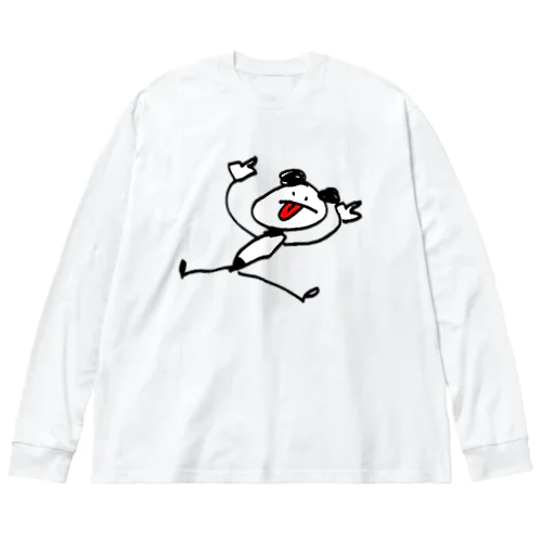 棒パンダ Big Long Sleeve T-Shirt