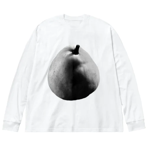 洋梨好き-monochrome  Big Long Sleeve T-Shirt