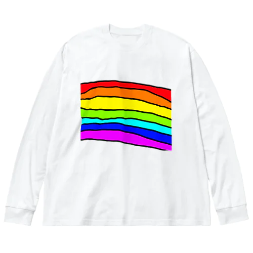 小2が描いた虹 Big Long Sleeve T-Shirt