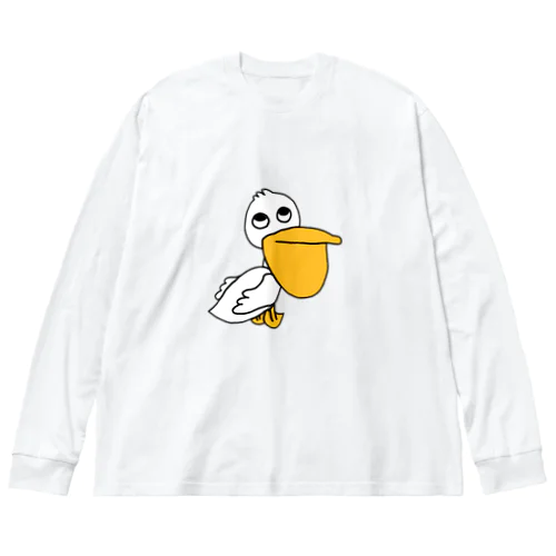 ちがうよペリカンくん ビッグシルエットロングスリーブTシャツ