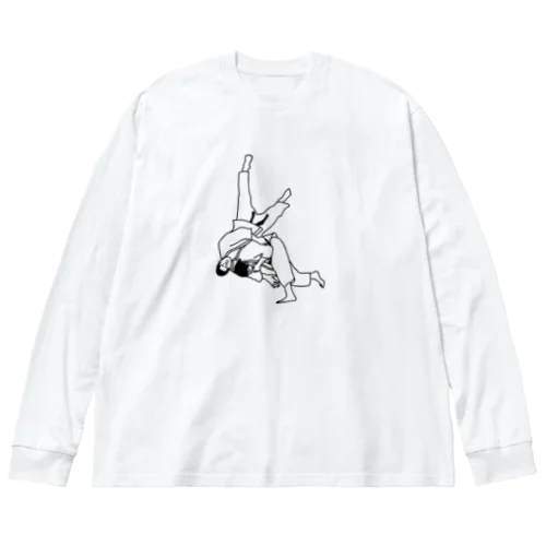 一本背負い ビッグシルエットロングスリーブTシャツ