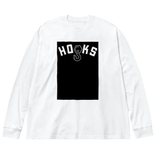 HOOKS03_ストリートファッション_スケート・サーフ・スノー ビッグシルエットロングスリーブTシャツ