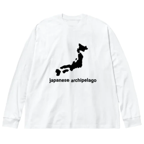 日本列島 japan japanese ビッグシルエットロングスリーブTシャツ